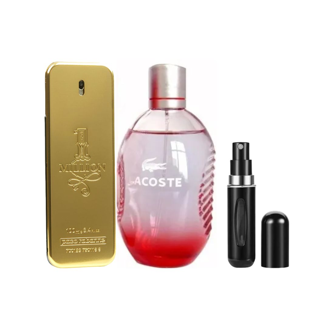 ONE MILLION + LACOSTE RED + PERFUMERO